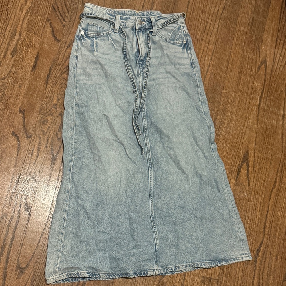 Light Blue Denim Skirt
